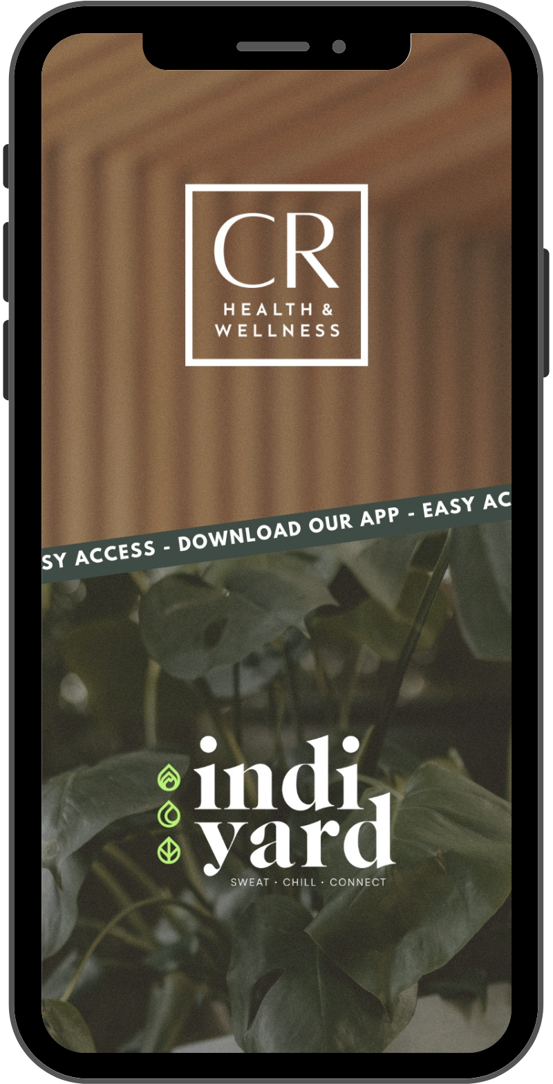 CR Health & Wellness + Indi Yard phone app